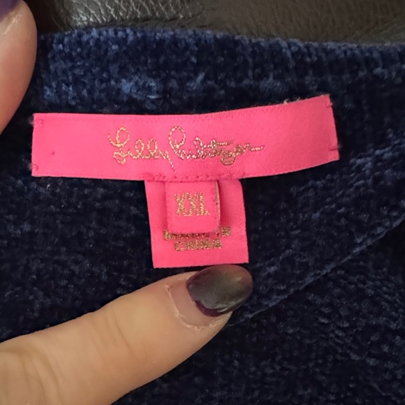 Lilly Pulitzer Navy Blue Crew Neck Sweater - Picture 4 of 4
